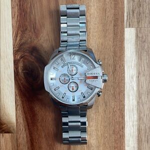 Diesel Silver Chronograph Watch